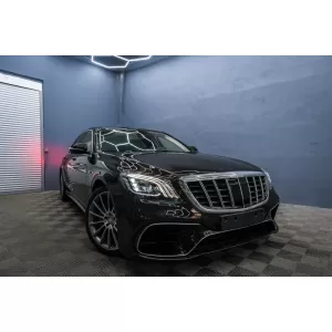 Paraurti per Mercedes Classe S W222 Facelift 2017-2020 S63 Look Griglie inferiori-image-6100105