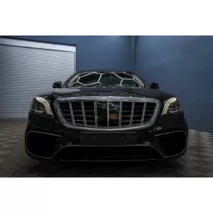 Paraurti per Mercedes Classe S W222 Facelift 2017-2020 S63 Look Griglie inferiori-image-6100106