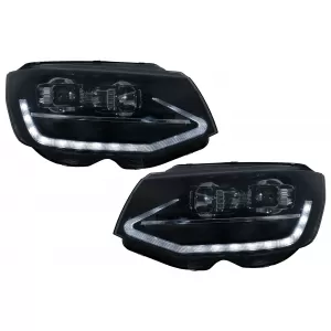 image-71-LED DRL fényszóró VW Transporter T6 (2015-2020) modellekhez, dinamikus irányjelző, fekete