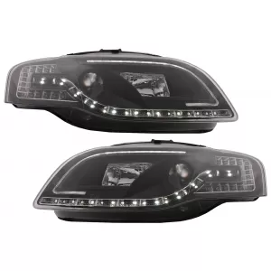 image-72-Audi A4 B7 (11.2004-03.2008) LED csöves fényszórók, fekete