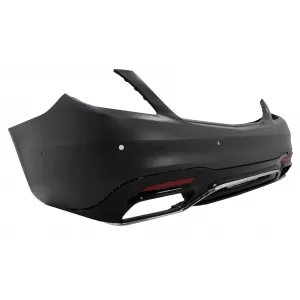 Bara Spate cu Difuzor si Ornamente tobe compatibil cu Mercedes S-Class W222 Facelift (07.2017-08.2020) Sedan-image-6093075