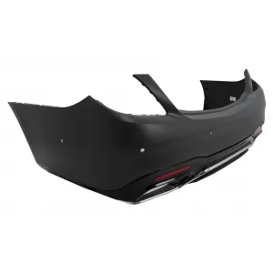 Bara Spate cu Difuzor si Ornamente tobe compatibil cu Mercedes S-Class W222 Facelift (07.2017-08.2020) Sedan-image-6093076