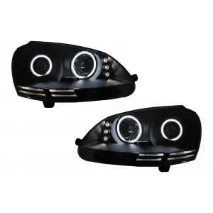 image-74-CCFL Angel Eyes LED fényszóró VW Golf V 5 / Jetta 5 (2004-2009) - fekete