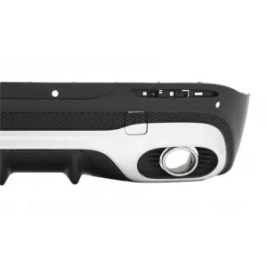 Rear Diffuser with Chrome Exhaust Tips suitable for Mercedes GLB X247 SUV (2020-up) GLB 35 Design