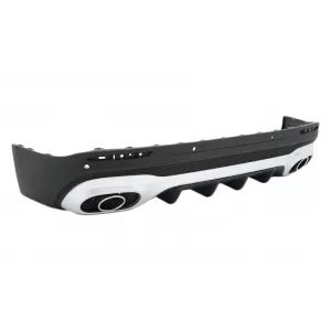 Rear Diffuser with Chrome Exhaust Tips suitable for Mercedes GLB X247 SUV (2020-up) GLB 35 Design