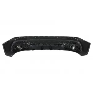 Rear Diffuser with Chrome Exhaust Tips suitable for Mercedes GLB X247 SUV (2020-up) GLB 35 Design
