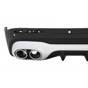 Rear Diffuser with Chrome Exhaust Tips suitable for Mercedes GLB X247 SUV (2020-up) 45 S Design