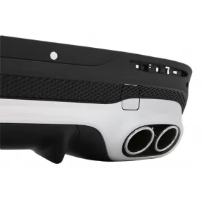 Rear Diffuser with Chrome Exhaust Tips suitable for Mercedes GLB X247 SUV (2020-up) 45 S Design