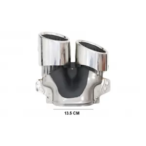 Rear Diffuser with Chrome Exhaust Tips suitable for Mercedes GLB X247 SUV (2020-up) 45 S Design