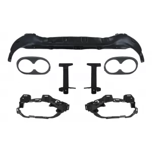 Rear Diffuser with Chrome Exhaust Tips suitable for Mercedes GLB X247 SUV (2020-up) 45 S Design