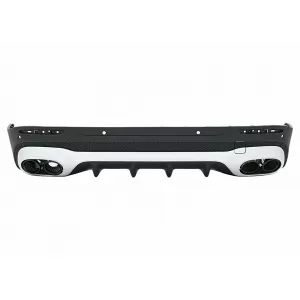 image-33-Paraurti Diffusore Punte di scarico per Mercedes GLB X247 SUV 20+ 45S Design