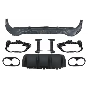 Hátsó diffúzor fekete kipufogóvégekkel Mercedes GLB X247 SUV (2020-tól) 45 S Design Night Package-image-6094821