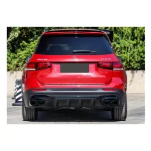 Difuzor Bara Spate cu Ornamente Evacuare compatibil cu Mercedes GLB X247 SUV (2020-up) Night Package-image-6352377