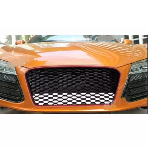 Front Grille suitable for Audi R8 42 1st Generation Facelift (2013-2015) RS Design Glossy Black Red