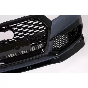 Pare-chocs pour Audi Q5 SUV FY Standard 2017-2020 RS Design Calandre nid d'abeille PDC SRA-image-6338978