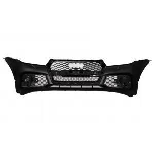 Pare-chocs pour Audi Q5 SUV FY Standard 2017-2020 RS Design Calandre nid d'abeille PDC SRA-image-6338981