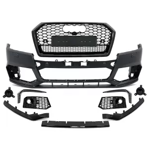 image-14-Parachoques para Audi Q5 SUV FY Standard 2017-2020 RS Diseño Rejillas panal SRA PDC