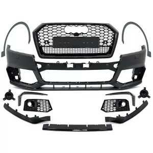image-40-Parachoques para Audi Q5 SUV FY Standard 2017-2020 RS Diseño Rejillas panal SRA PDC