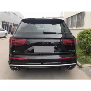Hátsó lökhárító diffúzor dupla kivezetéssel Audi Q7 SUV 4M (2015-2019) standard lökhárítóhoz-image-6277147