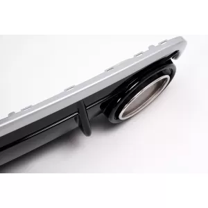 Rear Bumper Valance Diffuser Double Outlet suitable for Audi Q7 SUV 4M (2015-2019) S-Line Bumper
