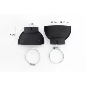 Rear Bumper Valance Diffuser Double Outlet suitable for Audi Q7 SUV 4M (2015-2019) S-Line Bumper