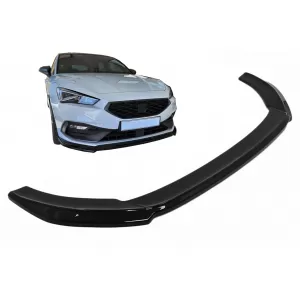 Vordere Stoßstange Spoilerlippe für Seat Leon MK4 FR 2020+ Glänzend Schwarz-image-6094629