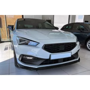 Vordere Stoßstange Spoilerlippe für Seat Leon MK4 FR 2020+ Glänzend Schwarz-image-6094630