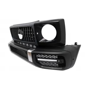 Kit Parachoques para Mercedes G W463 Facelift 18+ G63 Look Parrilla Pasos de rueda-image-6105014