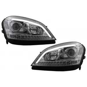 image-14-Faruri LED Tube Light compatibil cu Mercedes M-Class W164 ML (2005-2007) Crom cu Semnal Dinamic