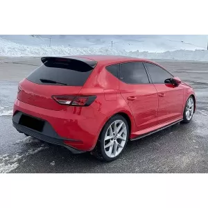Dachspoiler Kappe für Seat Leon 5F Mk3 5-Türer Hatchback 12-19 Glänzend Schwarz-image-6096016