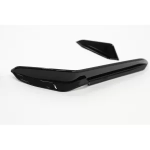 Front Bumper Side Fins Flaps suitable for VW Golf 7.5 5G R Hatchback (2017-2020) Piano Black