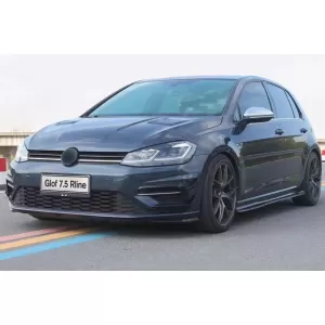 Front Bumper Side Fins Flaps suitable for VW Golf 7.5 5G R Hatchback (2017-2020) Piano Black