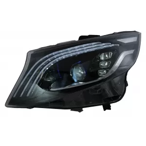 Full LED Headlights suitable for Mercedes V-Class W447 (2016-2020) Black