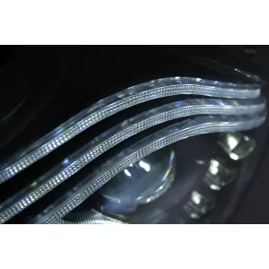 Full LED Headlights suitable for Mercedes V-Class W447 (2016-2020) Black