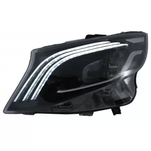Full LED Headlights suitable for Mercedes V-Class W447 (2016-2020) Black