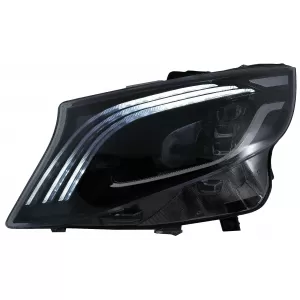 Full LED Headlights suitable for Mercedes V-Class W447 (2016-2020) Black