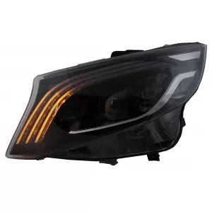 Full LED Headlights suitable for Mercedes V-Class W447 (2016-2020) Black