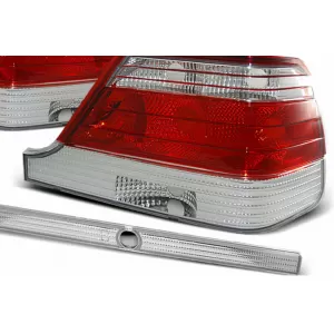 Taillights suitable for Mercedes S-Class W140 Sedan (1995-10.1998) Red Clear