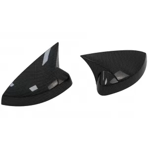 Mirror Covers suitable for Audi A3 8V RS3 Cabriolet Limousine Sportback (2012-2019) Bat Look Carbon