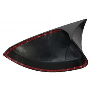 Mirror Covers suitable for Audi A3 8V RS3 Cabriolet Limousine Sportback (2012-2019) Bat Look Carbon