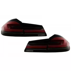 Voll-LED-Rückleuchten für BMW 5 G30 Limousine 17-19 LCI Design Statische Blinker-image-6096983