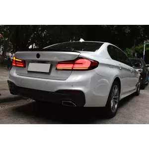 Voll-LED-Rückleuchten für BMW 5 G30 Limousine 17-19 LCI Design Statische Blinker-image-6097039