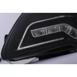 Faruri Angel Eyes LED DRL compatibil cu VW Passat B6 3C (03.2005-2010) Negru-image-6098065