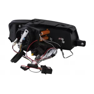 Faruri Angel Eyes LED DRL compatibil cu VW Passat B6 3C (03.2005-2010) Negru-image-6098066