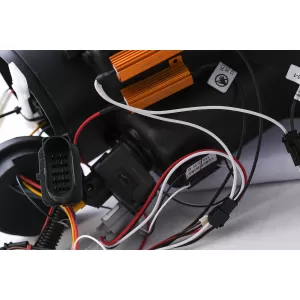 Faruri Angel Eyes LED DRL compatibil cu VW Passat B6 3C (03.2005-2010) Negru-image-6098067
