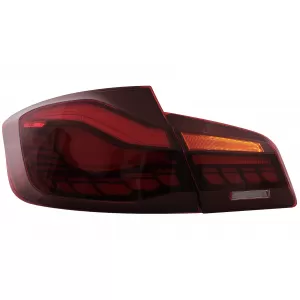 OLED hátsó lámpa BMW 5 F10 (2011-2017) piros-átlátszó dinamikus irányjelzővel-image-6096142