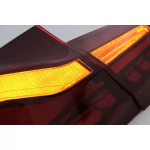 OLED hátsó lámpa BMW 5 F10 (2011-2017) piros-átlátszó dinamikus irányjelzővel-image-6096143
