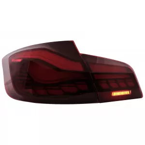 OLED hátsó lámpa BMW 5 F10 (2011-2017) piros-átlátszó dinamikus irányjelzővel-image-6096144