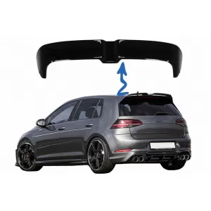 image-63-Dachspoiler Flügel Windschutzscheibe für VW Golf 7 2012-2017 GTI OETT Design Glänzend Schwarz