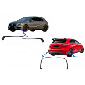 image-21-Брони Сплитери Перки Aero подходящи за Mercedes A-Class W176 A45 (2012-2018) Aero Edition Look